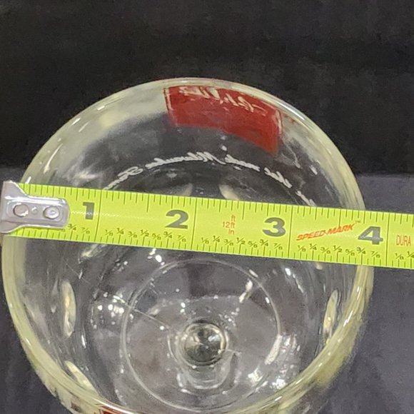 Schlitz 1970 Thumbprint Beer Goblet Schooner 16 Ounce Stemmed Retro Beer - Picture 10 of 10